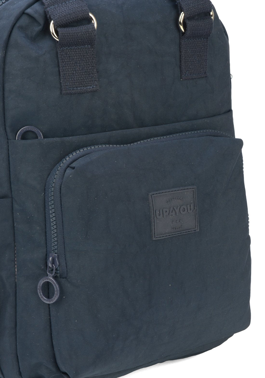 Mochila Moda Crinkle Up4you Azul Escuro - Unico