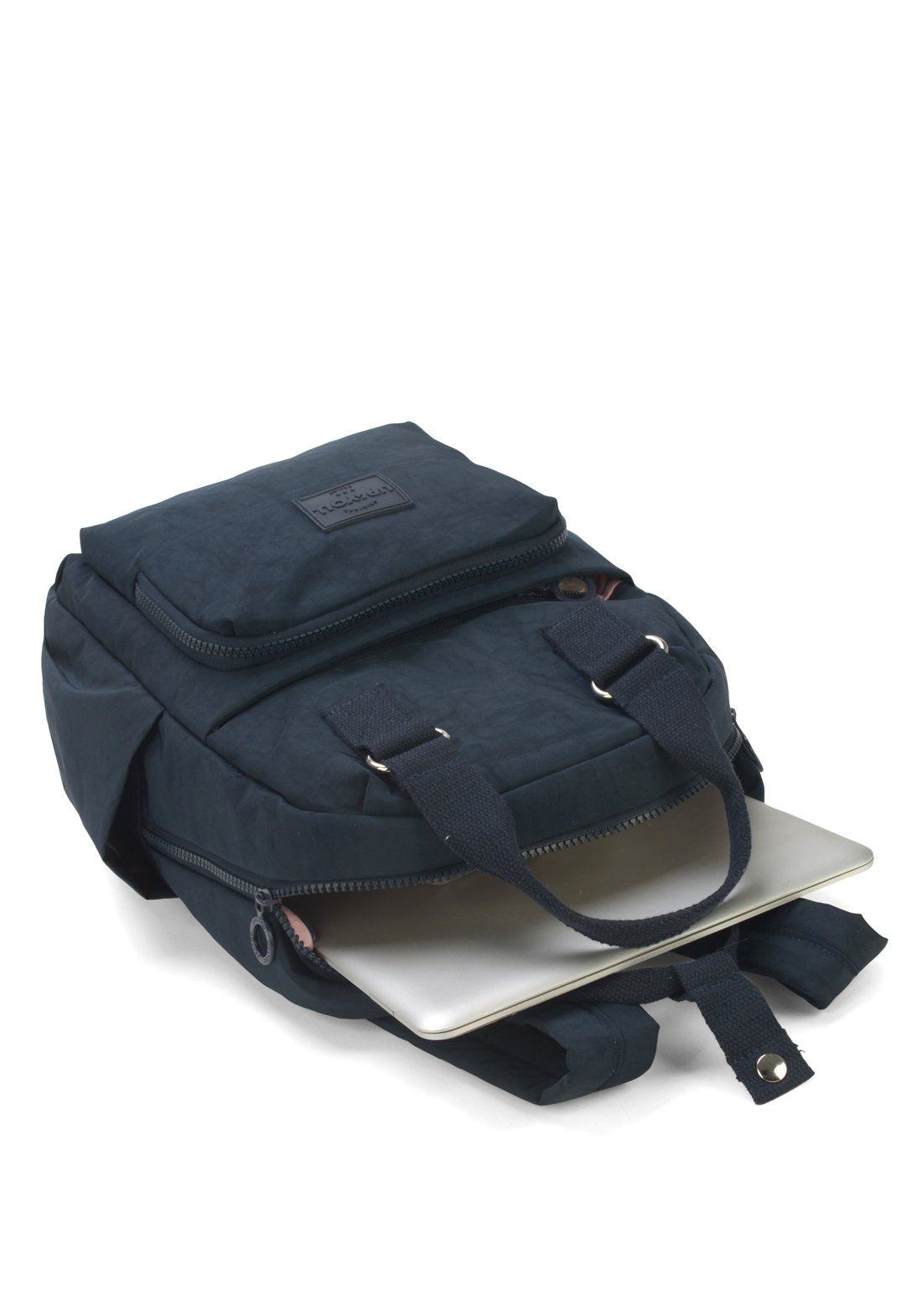 Mochila Moda Crinkle Up4you Azul Escuro - Unico