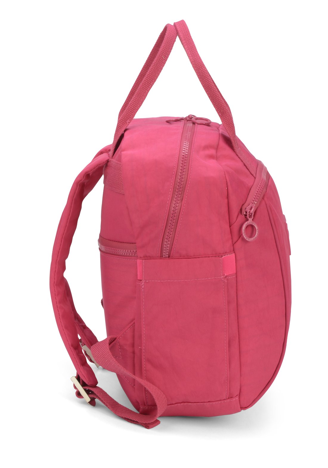 Mochila Round Moda Crinkle Up4you Pink - Unico