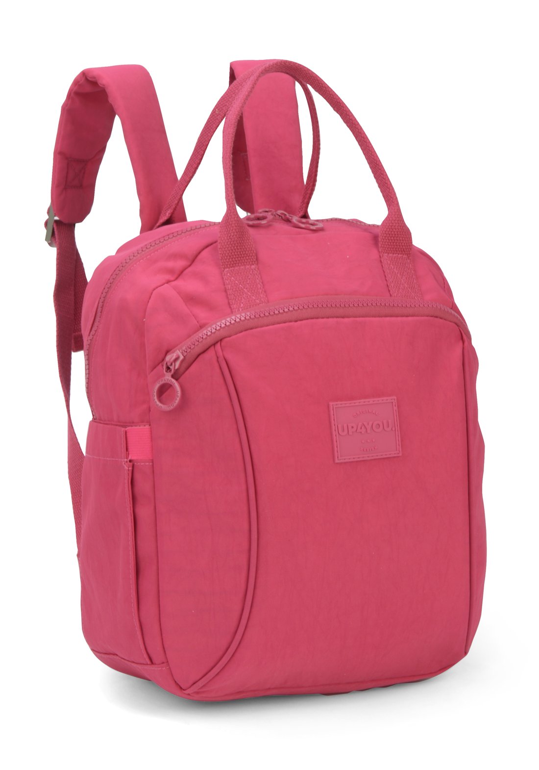 Mochila Round Moda Crinkle Up4you Pink - Unico