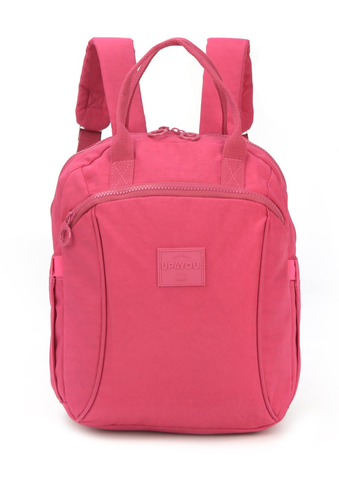 Mochila Round Moda Crinkle Up4you Pink - Unico