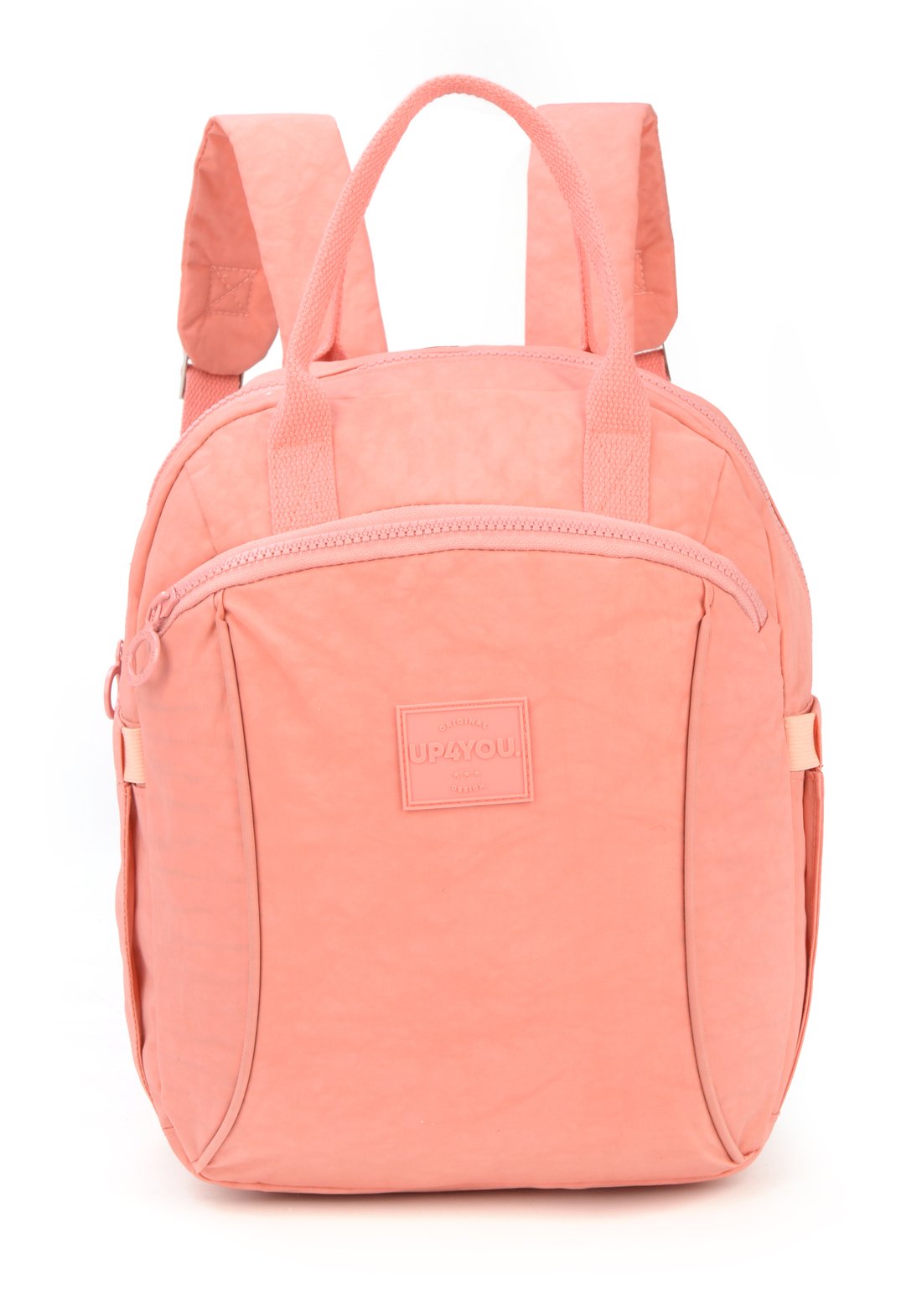 Mochila Round Moda Crinkle Up4you Rose - Unico