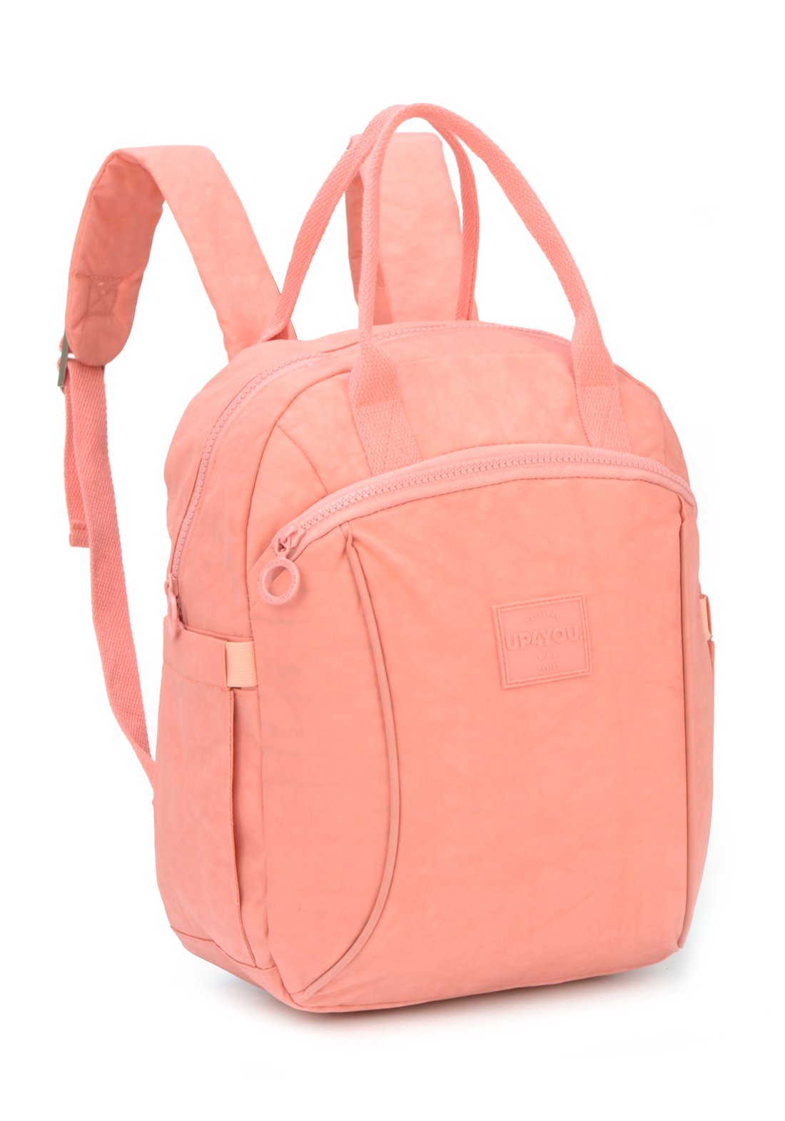 Mochila Round Moda Crinkle Up4you Rose - Unico